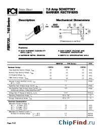 Datasheet FBR740 manufacturer FCI